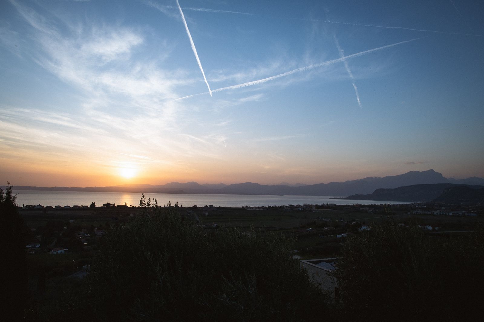 Sonnenuntergang über dem Gardasee